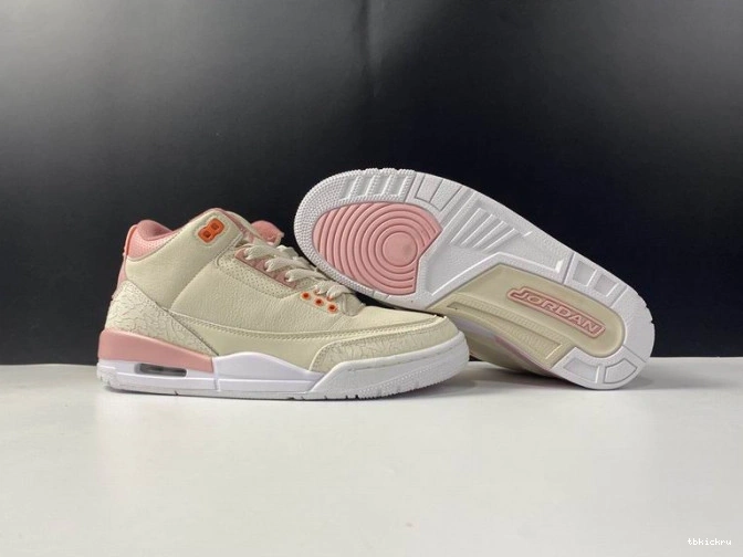 Cheap TBK CK9246-116 3 Air Sail Rust (W) Pink Retro Jordan 0731